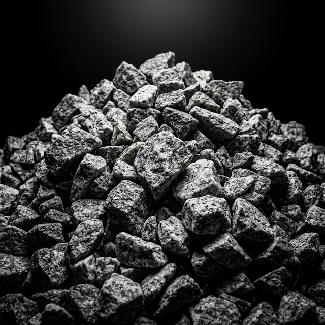 Crushed granite stone